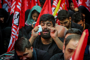 عزاداری ظهر عاشورا در جوار مقتل رهبر شهید انقلاب