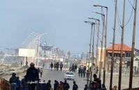  آوارگی فلسطینی ها از شهر غزه و ترک بیمارستان «الشفا» پس از حمله اسرائیل  (2)