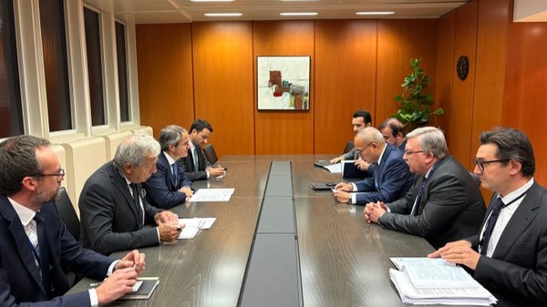 دیدار نمایندگان ایران، روسیه و چین با گروسی + عکس