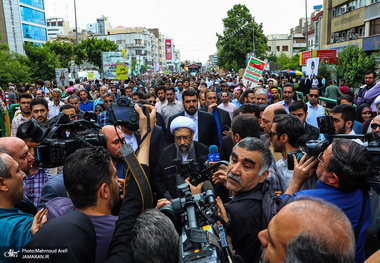 حضور مسئولین در راهپیمایی روز جهانی قدس