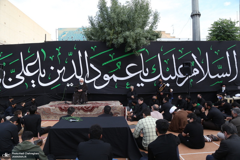 مراسم عزاداری شهادت حضرت امام علی(ع) با حضور آیت الله العظمی وحید خراسانی