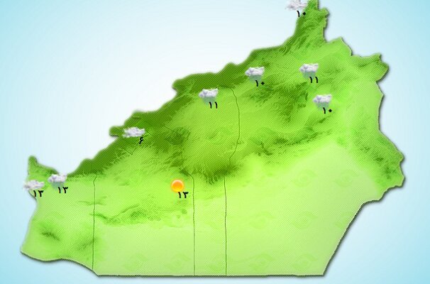 آسمان استان سمنان ابری است  وزش باد از فردا