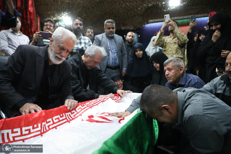 مراسم وداع با پیکر مطهر شهید محمد حسن زارعی