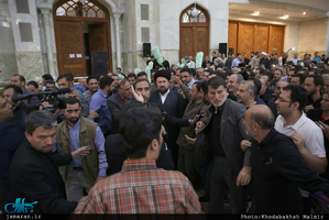 مراسم تشییع پیکر مطهر شهید حمله تروریستی اخیر مازیار سبزعلی در حرم مطهر امام خمینی(س)