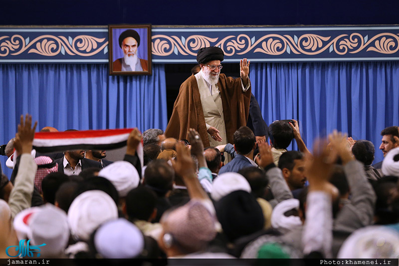 دیدار شرکت‌کنندگان در اجلاس «محبان اهل‌بیت(ع) و مسئله تکفیری‌ها» با رهبر معظم انقلاب 