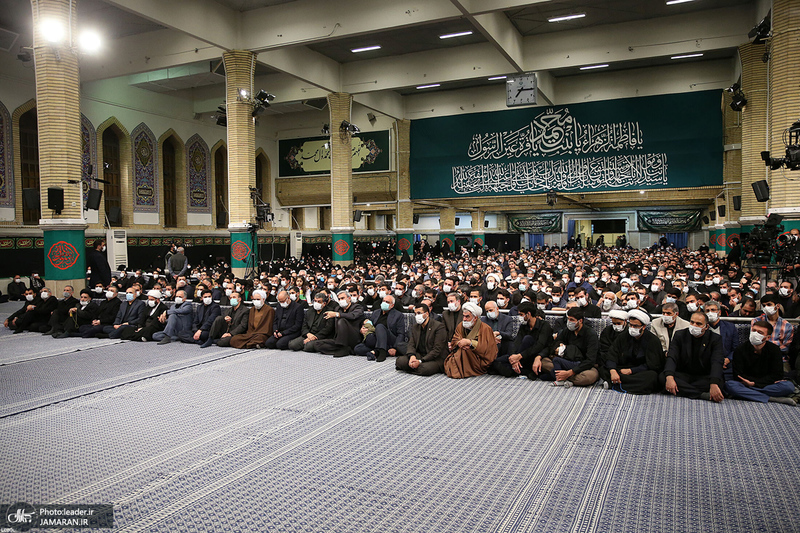 آخرین شب مراسم عزاداری حضرت فاطمه‌زهرا (س) در حسینیه امام خمینی