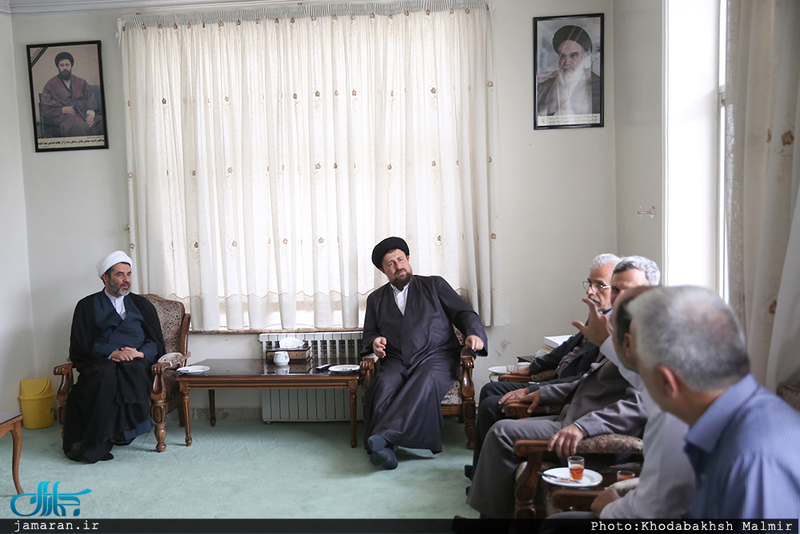 دیدار اعضای انجمن روزنامه نگاران دفاع مقدس با سید حسن خمینی 