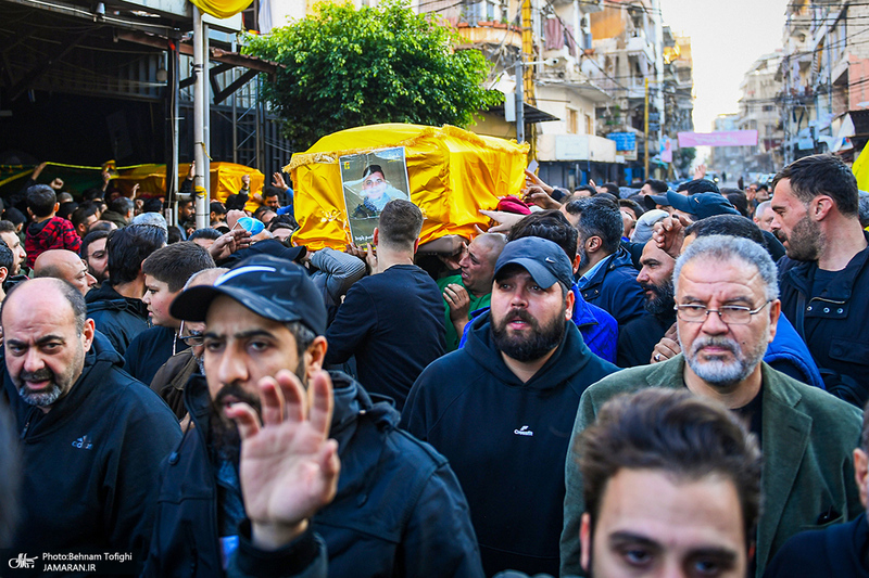 تشییع پیکر دو شهید حزب الله لبنان