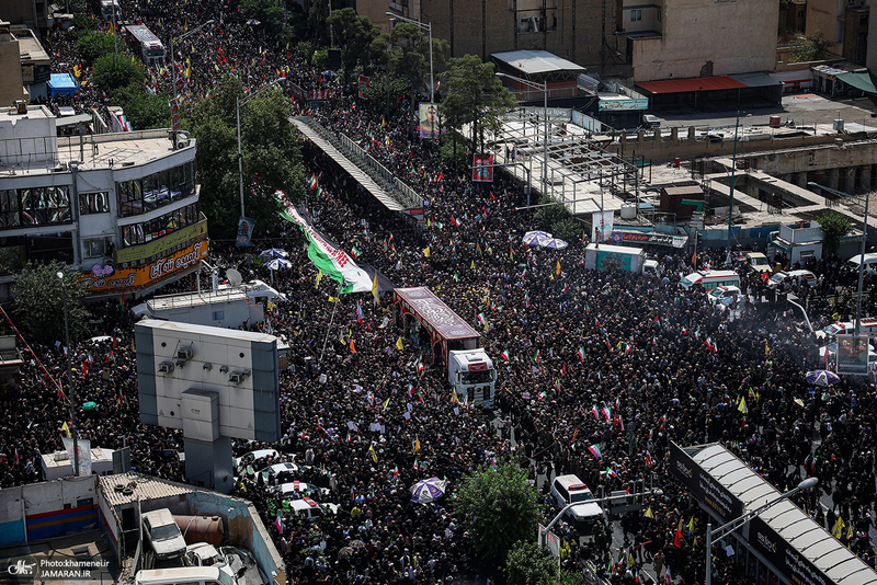 مراسم تشییع شهدای جنگ تحمیلی رژیم صهیونیستی در تهران-7