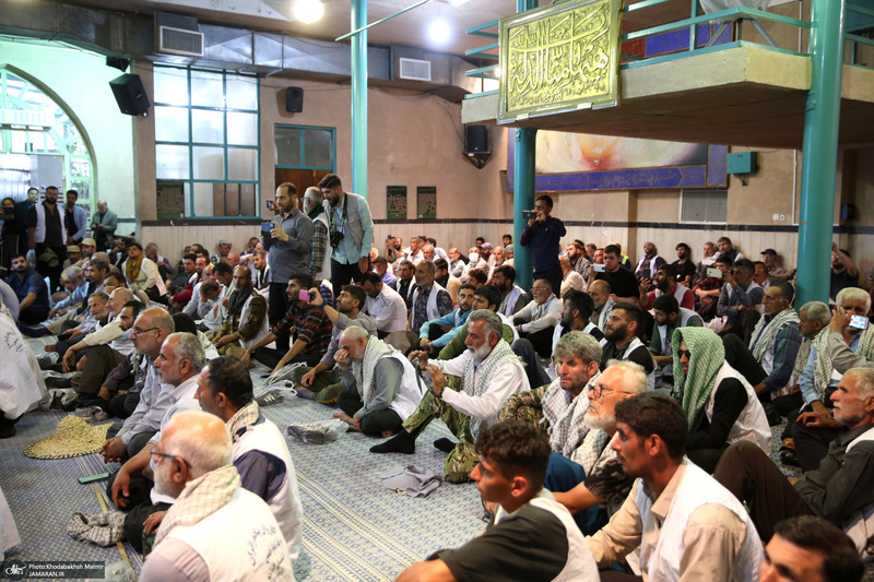 مراسم عزاداری کاروان پیاده زائران امام خمینی (س) استان گیلان در حسینیه جماران