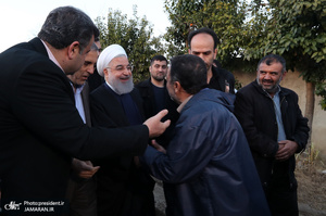 روحانی در جمع مردم روستای کردخیل مازندران