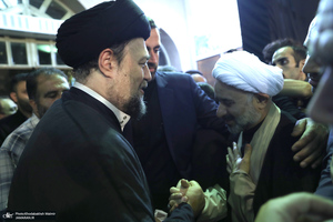 مراسم بزرگداشت همسر آیت الله موسوی بجنوردی (ره) در حسینیه شماره یک جماران-2