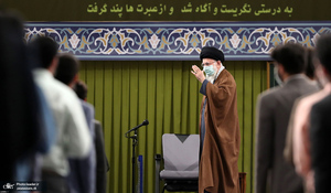 دیدار جمعی از دانشجویان با رهبر معظم انقلاب