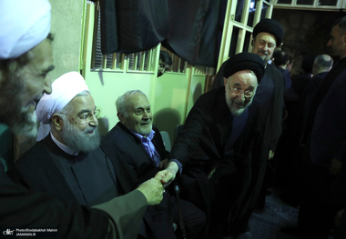  مراسم بزرگداشت همسر آیت الله موسوی بجنوردی (ره) در حسینیه شماره یک جماران-3