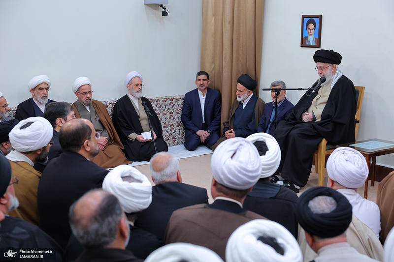 دیدار دست‌اندرکاران برگزاری همایش بین‌المللی تفسیر تسنیم با رهبر معظم انقلاب