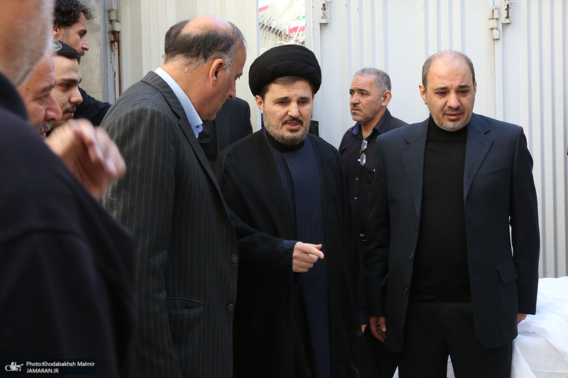 مراسم تشییع آیت الله سید مهدی امام جمارانی (ره) از حسنیه جماران