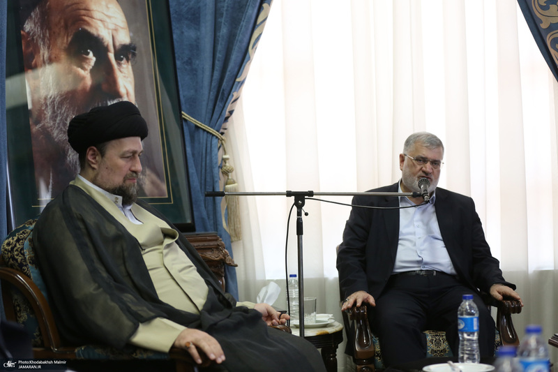 دیدار استاندار تهران و مدیران استان با سید حسن خمینی