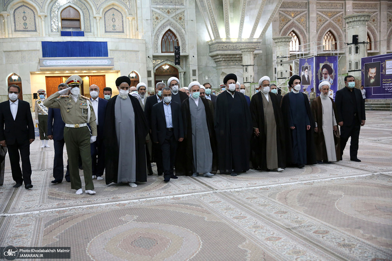 تجدید میثاق رئیس قوه قضائیه و مسئولان عالی قضایی با آرمان‌های حضرت امام خمینی (س)