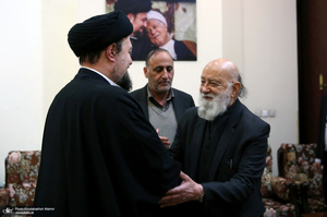 دیدار شهردار و اعضای شورای شهر تهران با سید حسن خمینی