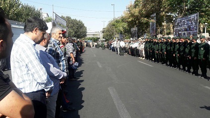 پیکر مطهر شهید حسن جنگجو در تبریز تشییع شد