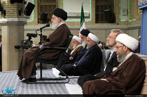 دیدار مسئولان نظام و سفرای کشورهای اسلامی با رهبر معظم انقلاب