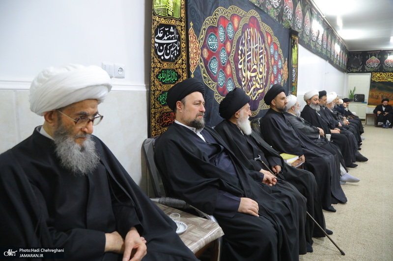 عزاداری شهادت حضرت فاطمه (س) در بیت آیت الله دوستی زنجانی‎