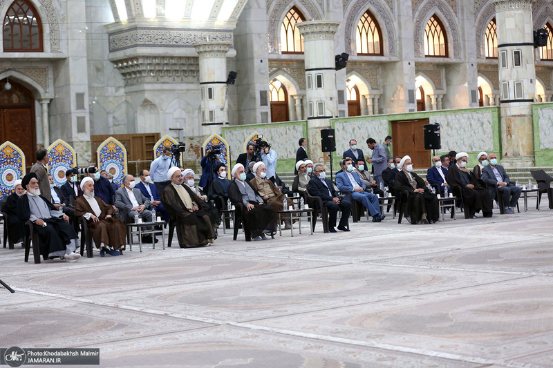 تجدید میثاق رئیس قوه قضائیه و مسئولان عالی قضایی با آرمان‌های حضرت امام خمینی (س)