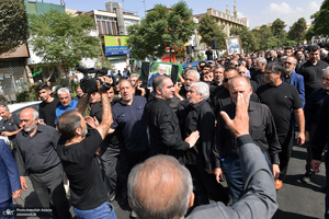 مراسم تشییع سیدعلی صنیع خانی از مسجد الرسول (ص) نازی آباد