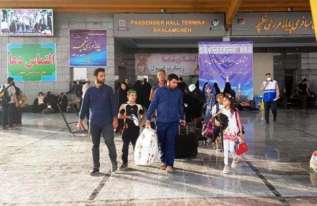تردد روزانه در مرز شلمچه به 12 هزار نفر رسید
