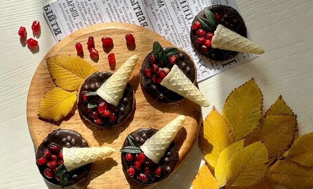 تهیه بیسکوییت شکلاتی ویژه شب یلدا در 5 مرحله!