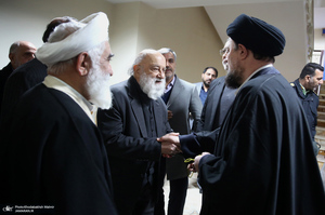 دیدار شهردار و اعضای شورای شهر تهران با سید حسن خمینی