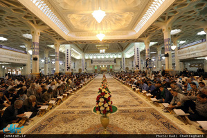 محفل ترتیل خوانی قرآن کریم در حرم کریمه اهل بیت(ع)