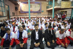 تجدیدمیثاق اعضای سازمان جوانان جمعیت هلال احمر با آرمان‌های امام خمینی(س)؛