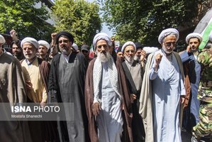 تشییع پیکر مطهر خانواده شهید حمله تروریستی رژیم صهیونیستی در ساری