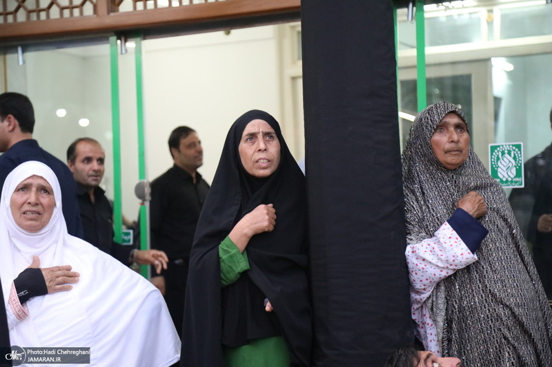 مراسم تعویض پرچم حرم حضرت معصومه (س) در شب اول ماه محرم‎‎