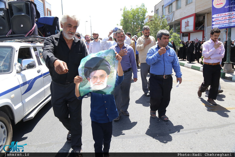 مراسم تشییع پیکر مطهر شهید حمله تروریستی اخیر حجت الاسلام تقوی در قم