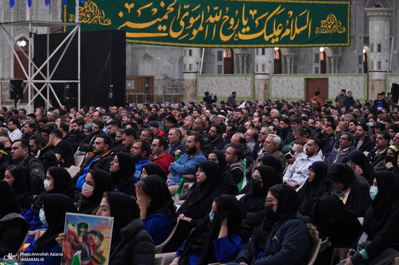 اجتماع «کارگران در مسیر حاج قاسم» در حرم امام خمینی