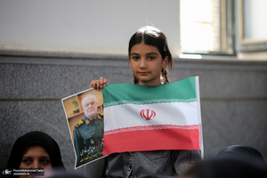 مراسم هفتمین روز شهادت سرلشگر پاسدار شهید مجید خادمی در روستای امیر حاجیلو - فسا