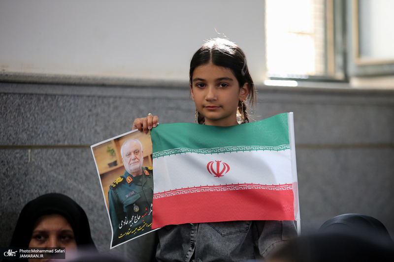 مراسم هفتمین روز شهادت سرلشگر پاسدار شهید مجید خادمی در روستای امیر حاجیلو - فسا