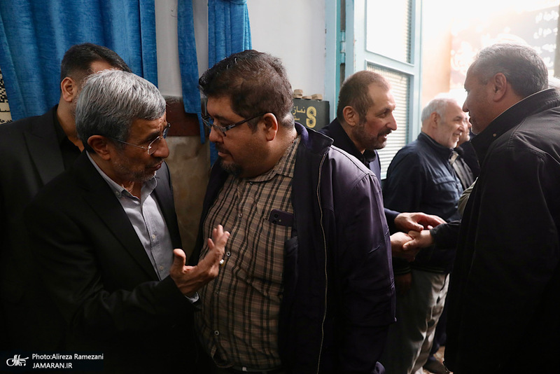 مراسم ختم خواهر محمود احمدی نژاد