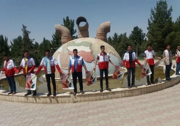 حلقه انسانی نه به اعتیاد در بوشهر تشکیل شد