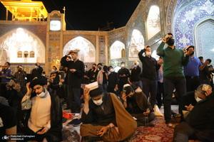مراسم احیای شب بیست و یکم ماه رمضان در حرم کریمه اهل بیت(س)