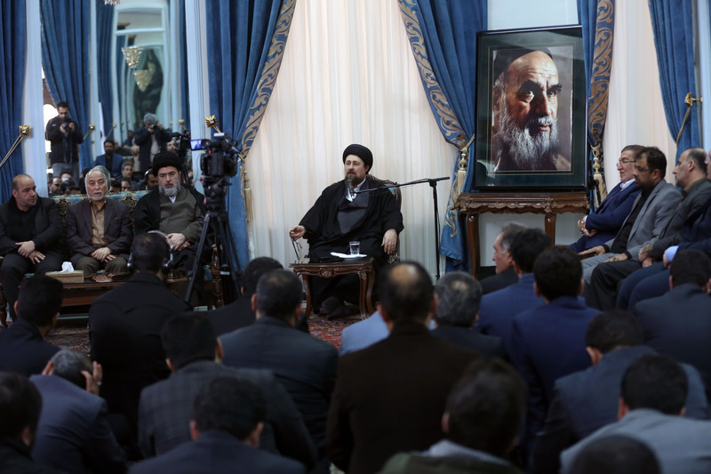 دیدار هیات مرکزی هسته گزینش شهرداری تهران با سید حسن خمینی