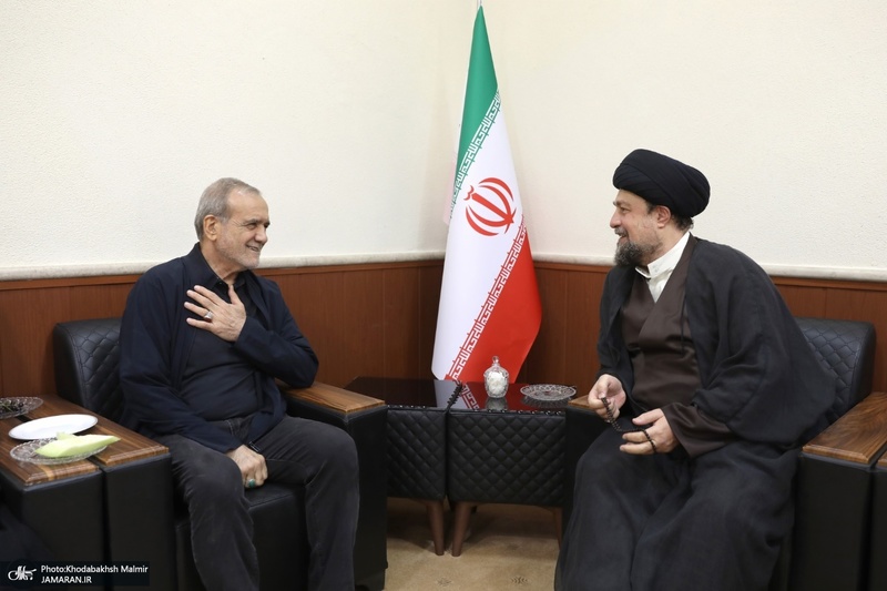 دیدار رئیس جمهوری با آیت الله سید حسن خمینی