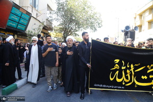 دسته عزاداری شهادت امام عسکری (ع) با حضور آیت‌الله العظمی وحید خراسانی