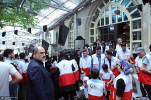 تجدیدمیثاق اعضای سازمان جوانان جمعیت هلال احمر با آرمان‌های امام خمینی(س)؛