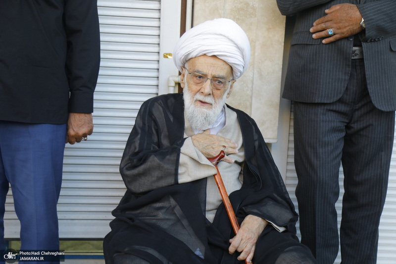 دسته عزاداری شهادت حضرت علی (ع) با حضور آیت‌الله العظمی وحید خراسانی