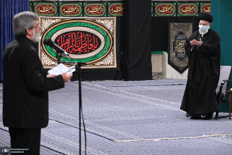 عزاداری شام شهادت حضرت زهرا (س) در حسینیه امام خمینی