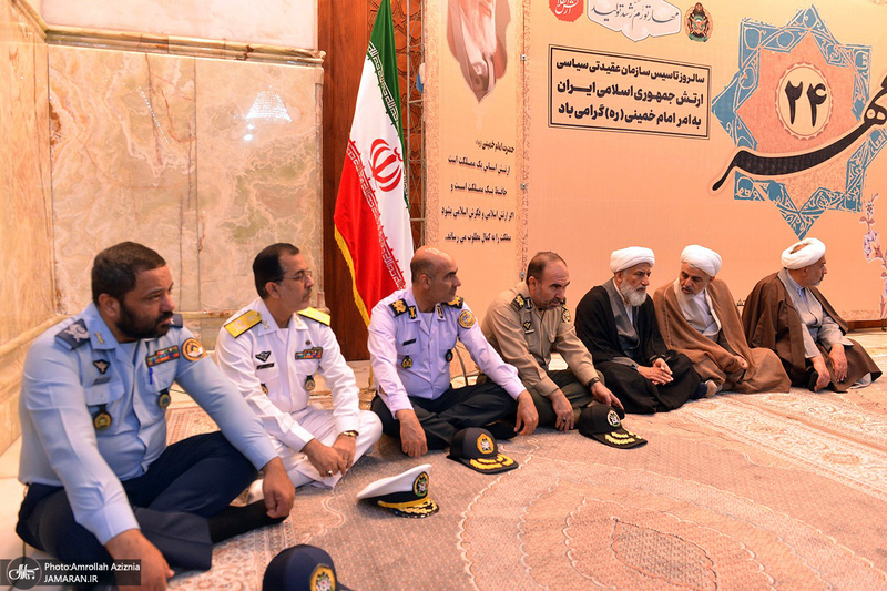 تجدید میثاق مسئولان سازمان عقیدتی سیاسی ارتش با آرمان‌های حضرت امام (س)