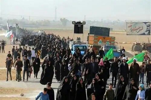 حضور ۵۰۰ مددجوی البرزی در راهپیمایی اربعین حسینی